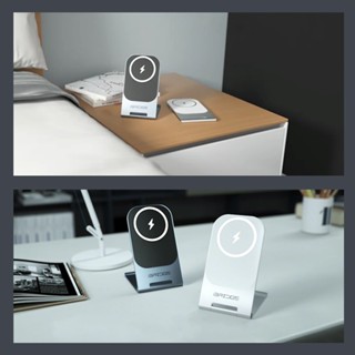 【iBRIDGE】 15W超輕薄金屬支架無線充電器 (IBW010) ⚡Magsafe 磁吸手機支架 金屬質感 無線快充