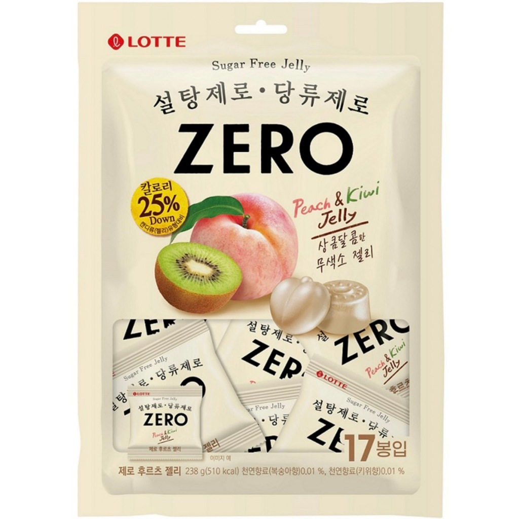 韓國 LOTTE 樂天  Zero 低卡水果軟糖 韓國零食