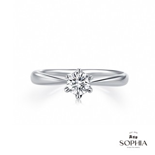 【SOPHIA 蘇菲亞珠寶】經典六爪 30分 GIA G/SI2 18K金 鑽石戒指