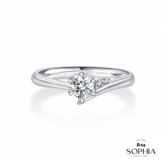 【SOPHIA 蘇菲亞珠寶】戀曲 30分 GIA G/SI2 18K金 鑽石戒指