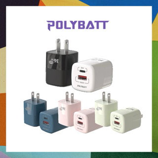 POLYBATT 36W 雙孔 氮化鎵GaN PD+QC 快速充電器 GAN09-36W旅充頭 PPS協議 BSMI認證