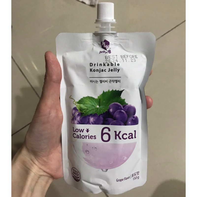 韓國Jelly.B低卡蒟蒻果凍紫葡萄味150公克有效期限2024.11.23