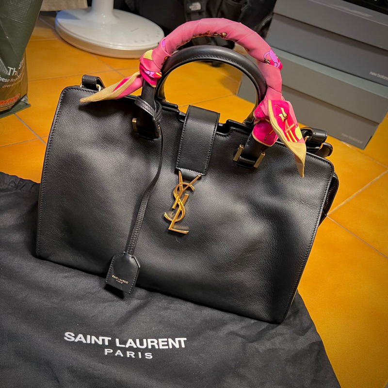 YSL CABAS MONOGRAM兩用小牛皮包（近乎全新正櫃購入）