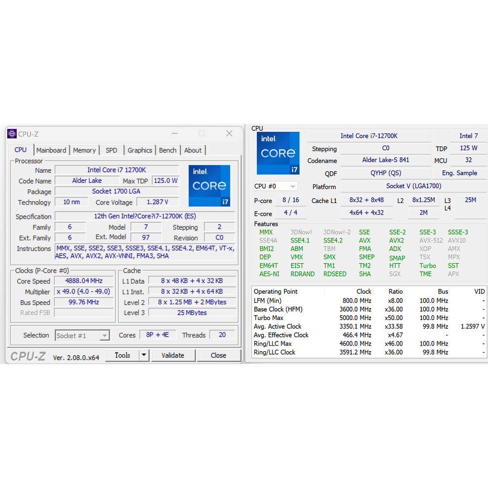 Intel Core i7 12700K 第12代 散裝正顯版 請先詳閱賣場說明