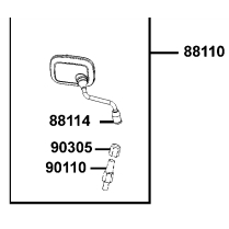 {勘}光陽原廠 MANY 125 後視鏡