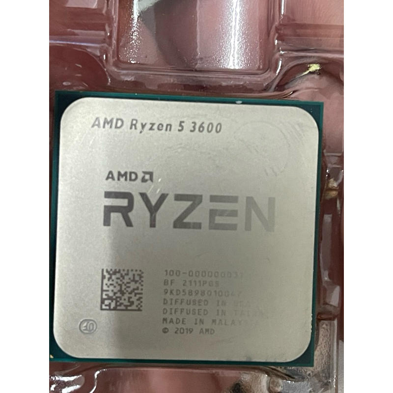 賣AM4腳位AMD RYZEN R5 3600的6核12緒cpu（R3 3200、3100參考）