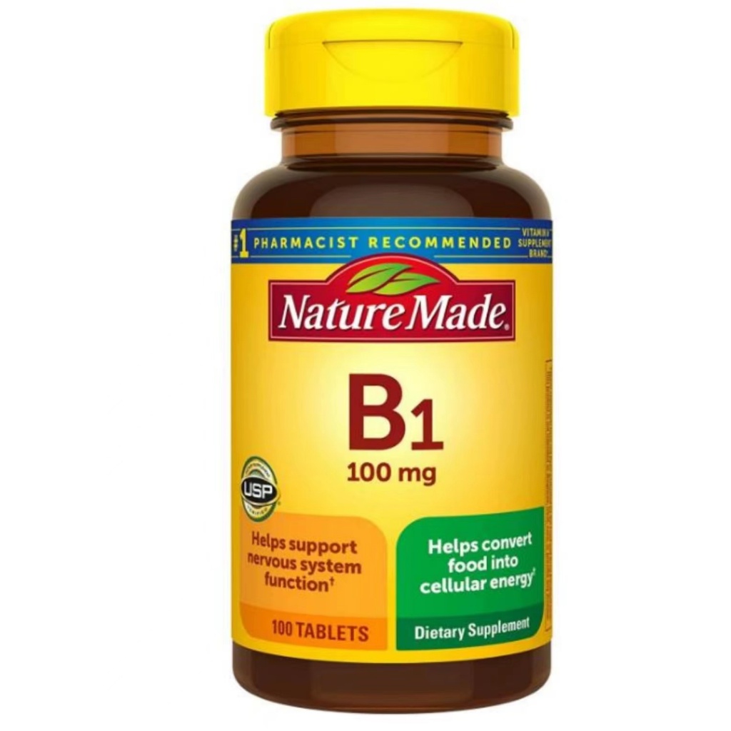 【維生素B1】Nature Made 維生素B1(硫胺素) Vitamin B1 100mg100粒