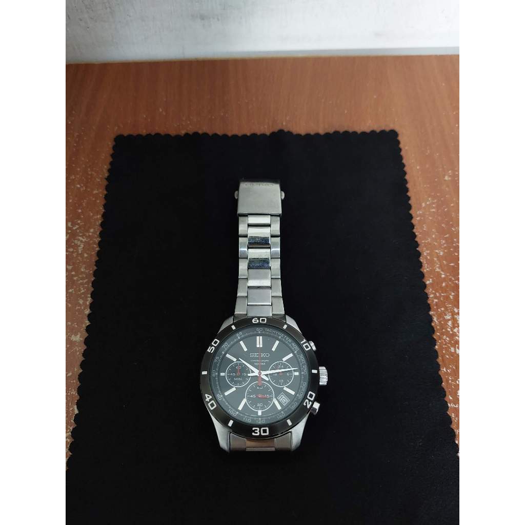 日本製 精工 Seiko Chronograph 6T63 三眼 計時 小秒針 腕錶 手錶