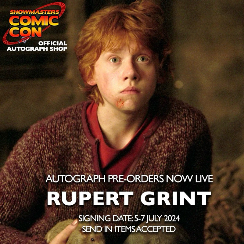 🪄超限量 Rupert Grint 限量客製親筆簽名照《哈利波特榮恩》