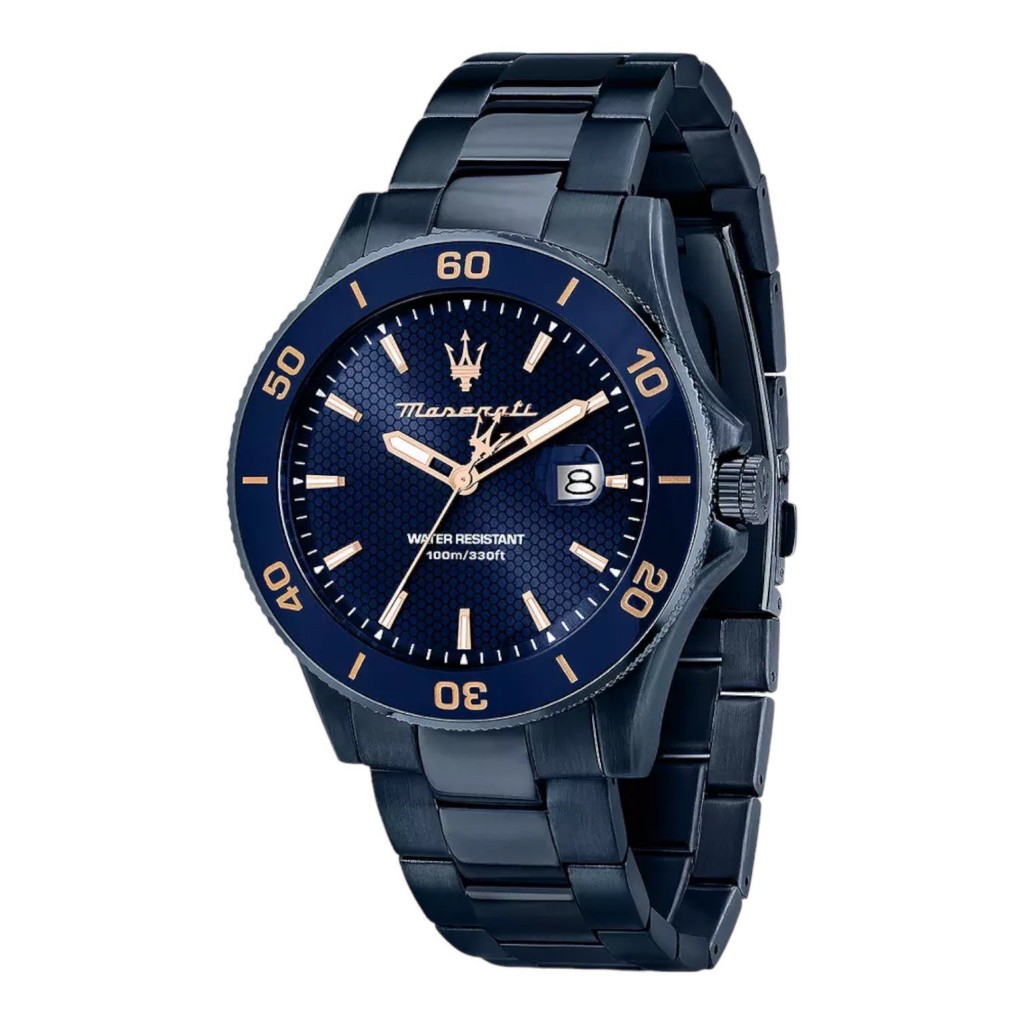【MASERATI 瑪莎拉蒂】賽道競馳系列晶綻藍石英錶R8853100037 42mm 現代鐘錶