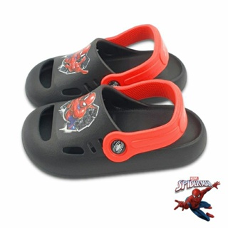 【MEI LAN】蜘蛛人 Spider Man 兒童 護趾涼鞋 洞洞鞋 布希鞋 輕量 防水 台灣製 45050 黑紅