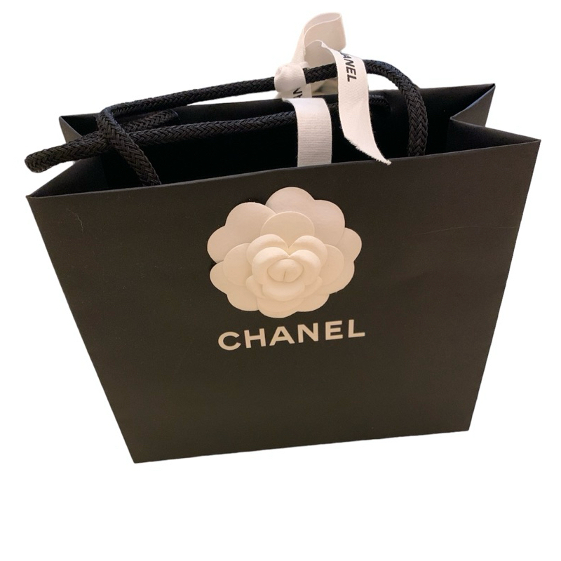 山茶花 專櫃 紙袋 山茶花與緞帶 Chanel香奈兒專櫃紙袋 正品