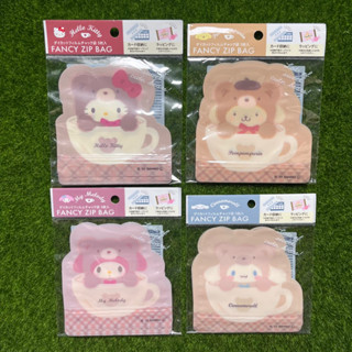 全新現貨 日本大創 DAISO 三麗鷗 SANRIO 咖啡系列 夾鏈袋 收納袋 Kitty 布丁狗 美樂蒂 大耳狗
