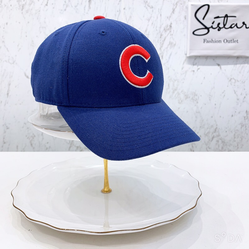 🔹Sistar🔹全新47 Brand MLB芝加哥小熊隊LOGO 藍底紅字C 基本款老帽 棒球帽 可調魔鬼氈 男女通用