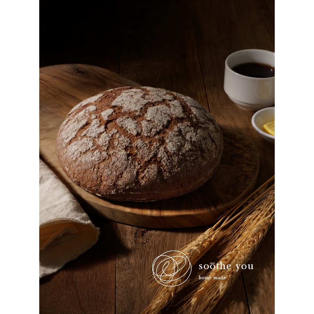 100%全麥歐式酸種麵包(全素食) 無油糖低鹽