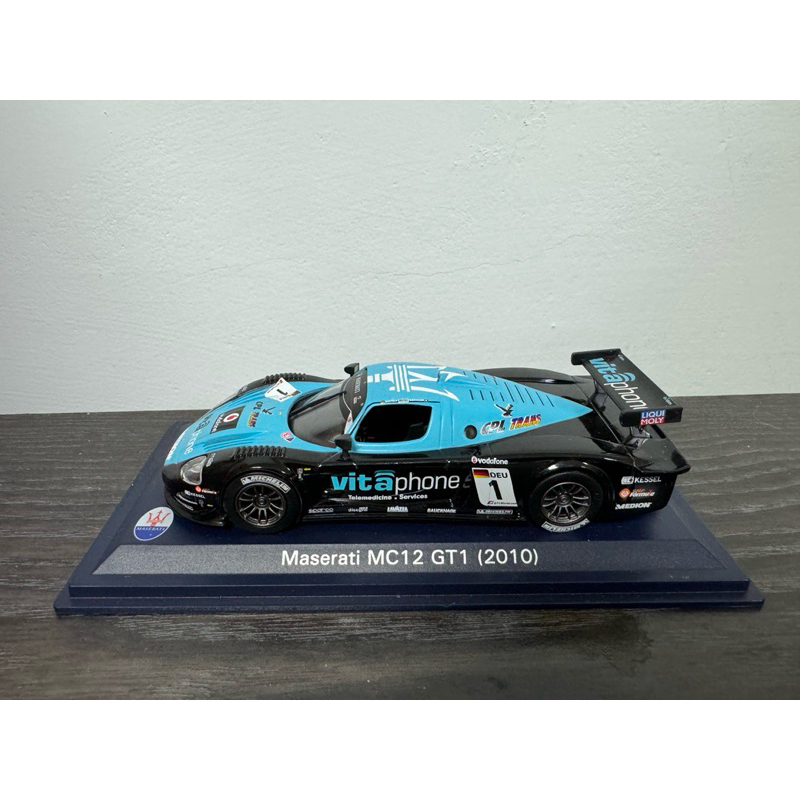（全新）1:43 典藏模型車 瑪莎拉蒂 MC12 GT1 （2010）
