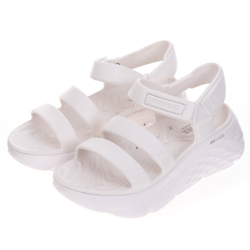 SKECHERS 女鞋 健走系列涼拖鞋 MAX CUSHIONING FOAMIES - 111126WHT