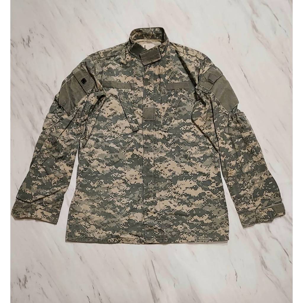 美軍 公發 米灰色 數位迷彩 長袖軍服 薄外套 01款