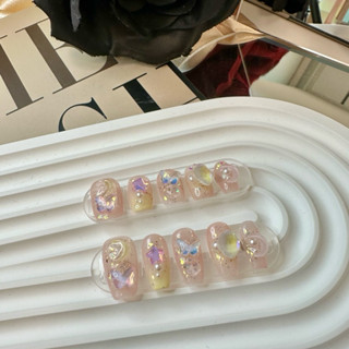 Oh dears nail 手工穿戴甲 魔法叢林 小紅書爆款實拍 粉嫩果凍 光療指甲 凝膠美甲 美甲貼