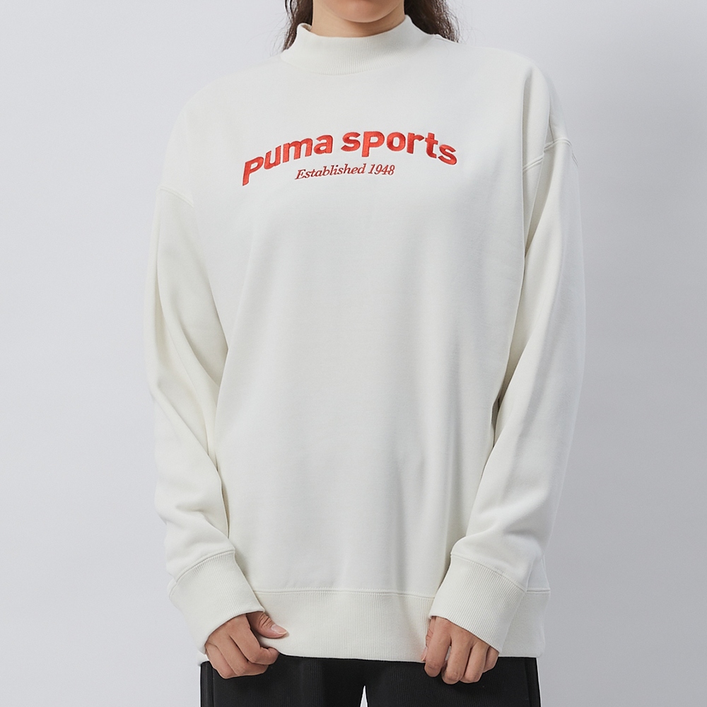 Puma 流行系列 女 米色 運動 休閒 上衣 長袖 62521565