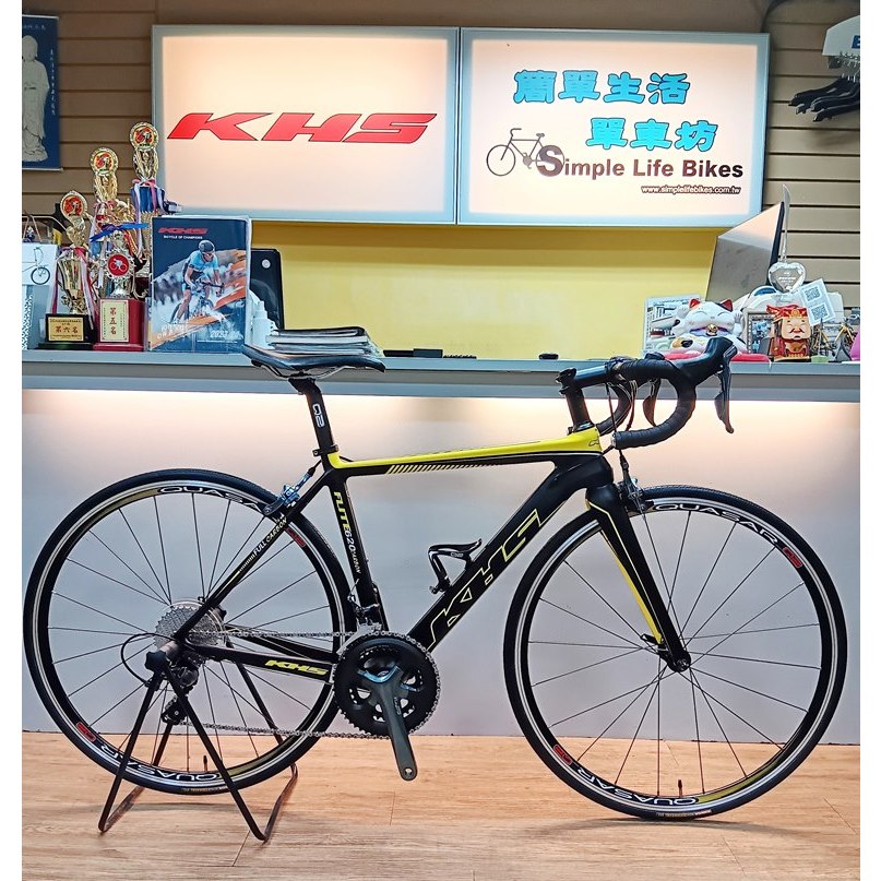 【簡單生活單車坊】二手超新 KHS FLITE 620 碳纖公路車（物超所值、恕不議價）