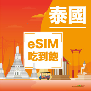 【泰國eSIM電話卡】泰國eSIM泰國上網卡DTAC上網吃到飽 泰國電話卡AIS 提供email即可 虛擬eSIM卡