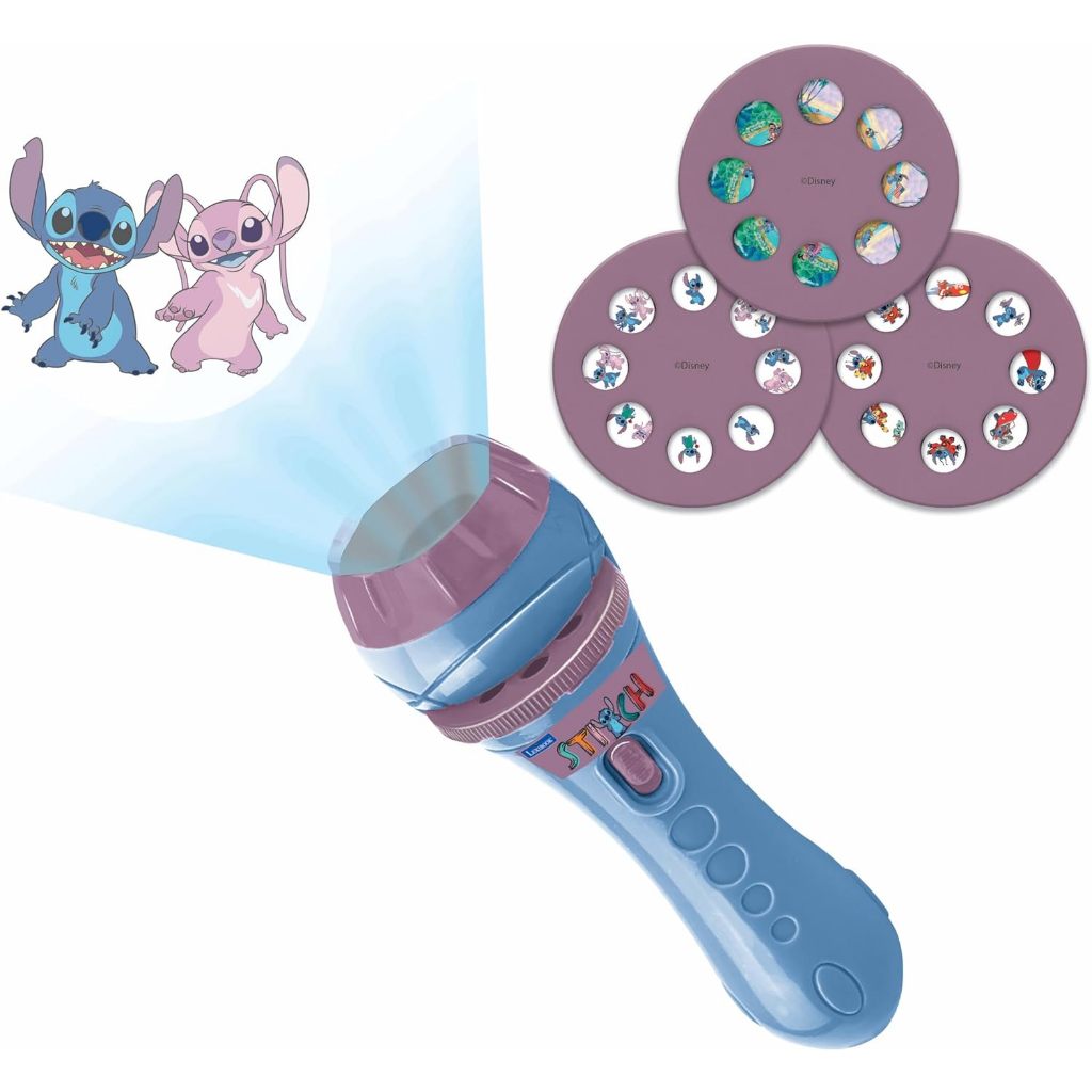 預購🚀空運🚀美國專櫃 LEXIBOOK 玩具 投影片 手電筒 兒童玩具 Stitch迪士尼史迪奇 照片 投射燈