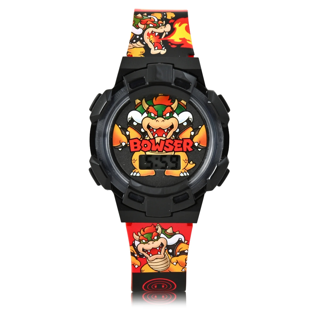 【Toy Fun】預購*美國購回 任天堂 Mario 庫巴 超級馬力歐  瑪莉兄弟  酷炫閃光 電子錶 兒童數字手錶