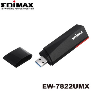 【3CTOWN】含稅 EDIMAX 訊舟 EW-7822UMX AX1800 Wi-Fi6 雙頻USB 3.0無線網路卡