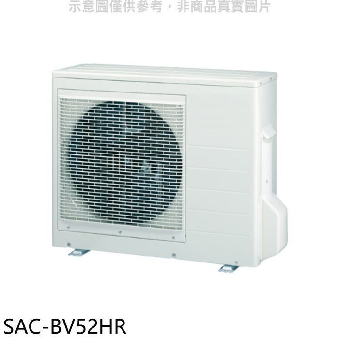 SANLUX台灣三洋【SAC-BV52HR】變頻冷暖1對2分離式冷氣外機