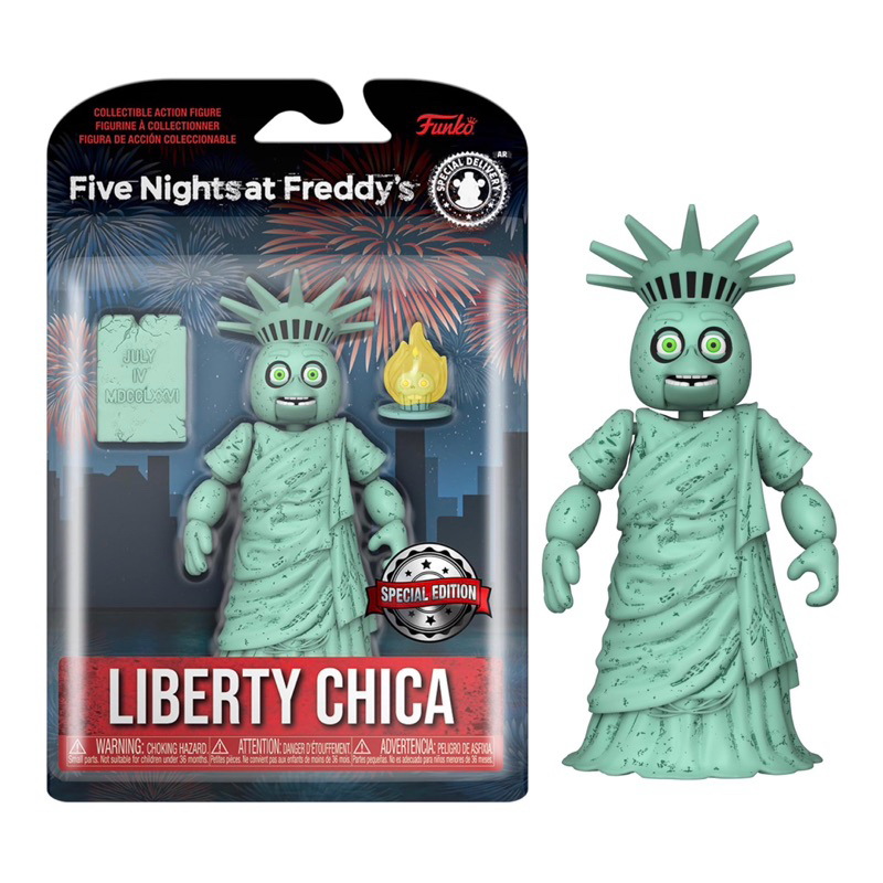 美國沃爾瑪限定Funko Five Nights At Freddy's佛萊迪餐館五夜驚魂Liberty CHICA公仔