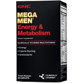 限量優惠 GNC代購 MEGA MEN 男性 活力&代謝 綜合維生素 Energy& Metabolism 90顆