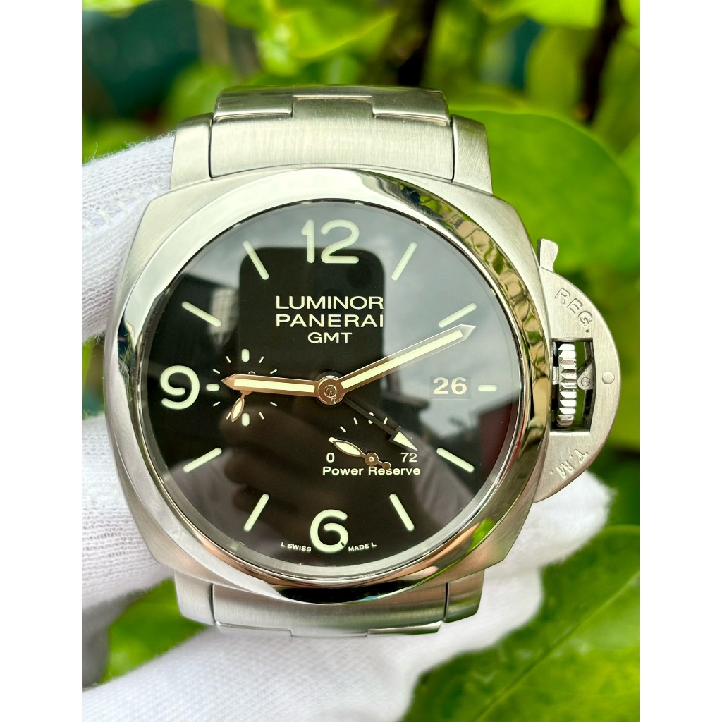 Panerai 沛納海 Pam00347 自動腕錶 黑色面盤 錶徑44mm  自動上鍊  2014/MAY