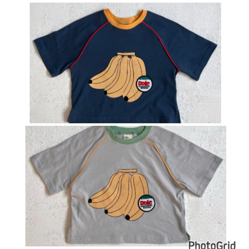 🕊️JJ代購韓國童裝-2️⃣色/夏新品 香蕉圖案短袖T恤上衣 Ohl 4月下
