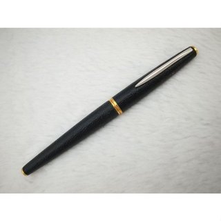 B931 (含吸墨器con40)美麗少見的 百樂 日本製 黑色小羊皮鋼筆 18k M尖(7成新)
