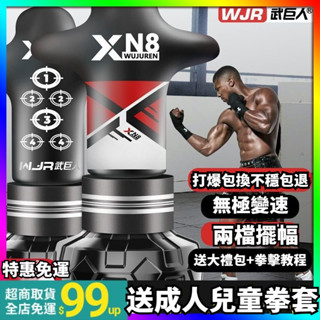 免運+超低價✨拳擊柱 沙袋 沙包 搏擊柱 拳擊沙袋立式 傢用散打成人不倒翁拳靶沙包兒童跆拳道訓練器材 健身拳擊 發洩拳擊