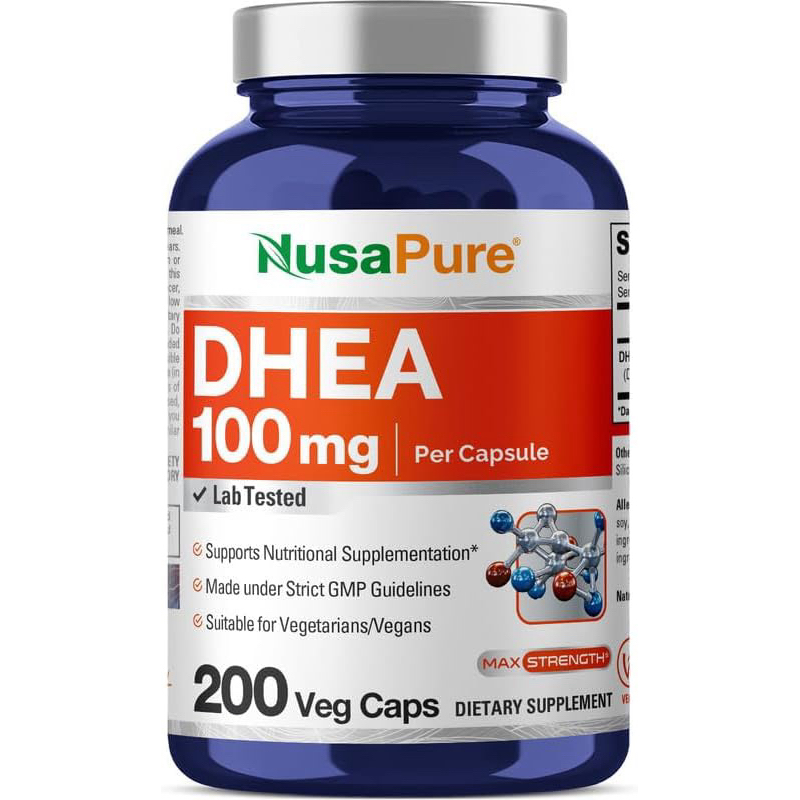 『美國原裝進口』NusaPure DHEA 100 毫克 200 粒素食膠囊