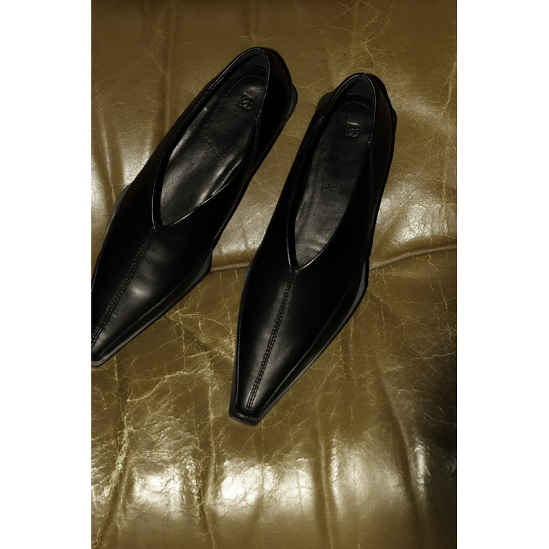 studio doe V Flats Shoes ブラック 41 studio doe V Flats Shoes ブラック 41