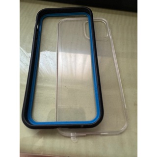 iPhone 12 Pro - 犀牛盾Mod NX獨家設計款邊框背蓋 + 藍色邊條