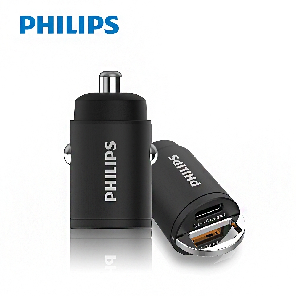 PHILIPS 飛利浦 30W USB/Type-C 迷你車充 DLP3520C