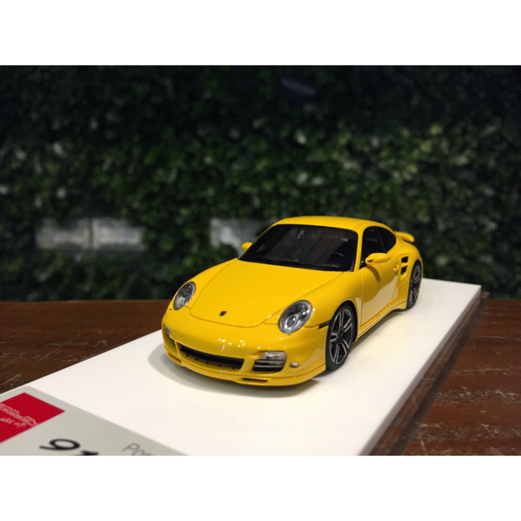 1/43 MakeUp Porsche 911 (997) Turbo 2010 Yellow EM619A【MGM】