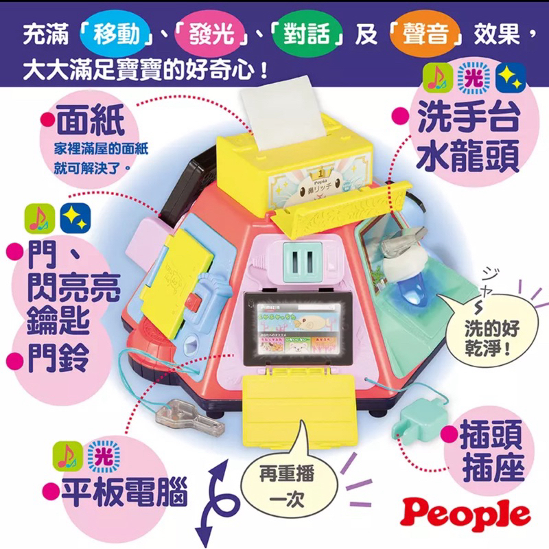 【二手】日本People超級多功能七面遊戲機