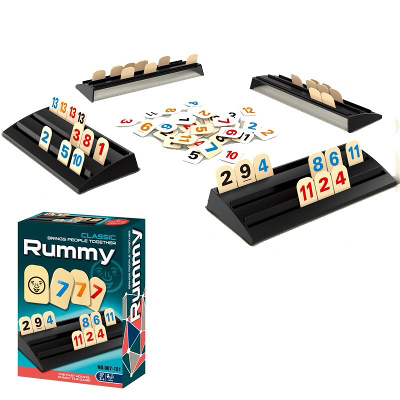 Rumny數字遊戲 以色列麻將 拉密 數字遊戲牌 麻將數字棋牌 親子互動聚會桌面玩具