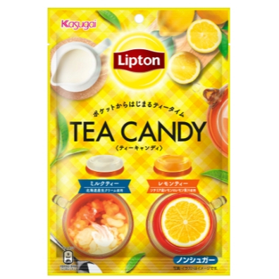 【星雨日貨】電子發票 春日井 Lipton立頓 茶糖 奶茶糖&amp;檸檬紅茶糖 雙口味茶糖 62g
