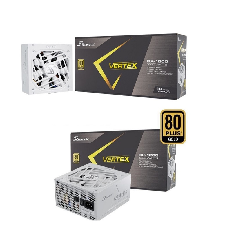 米特3C數位–SeaSonic 海韻 Vertex GX-1000/GX-1200 金牌全模組 白色電源供應器