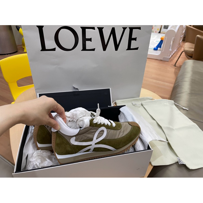 全新Loewe女鞋 綠色36號 正品