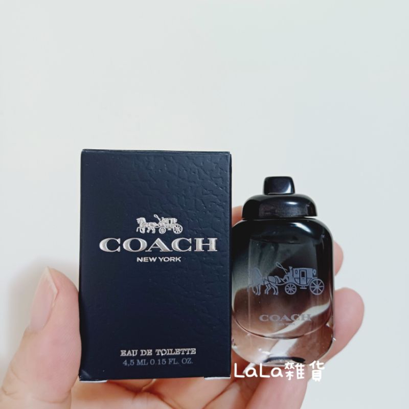 LaLa雜貨~COACH時尚經典男性小香水4.5ml  淡香水