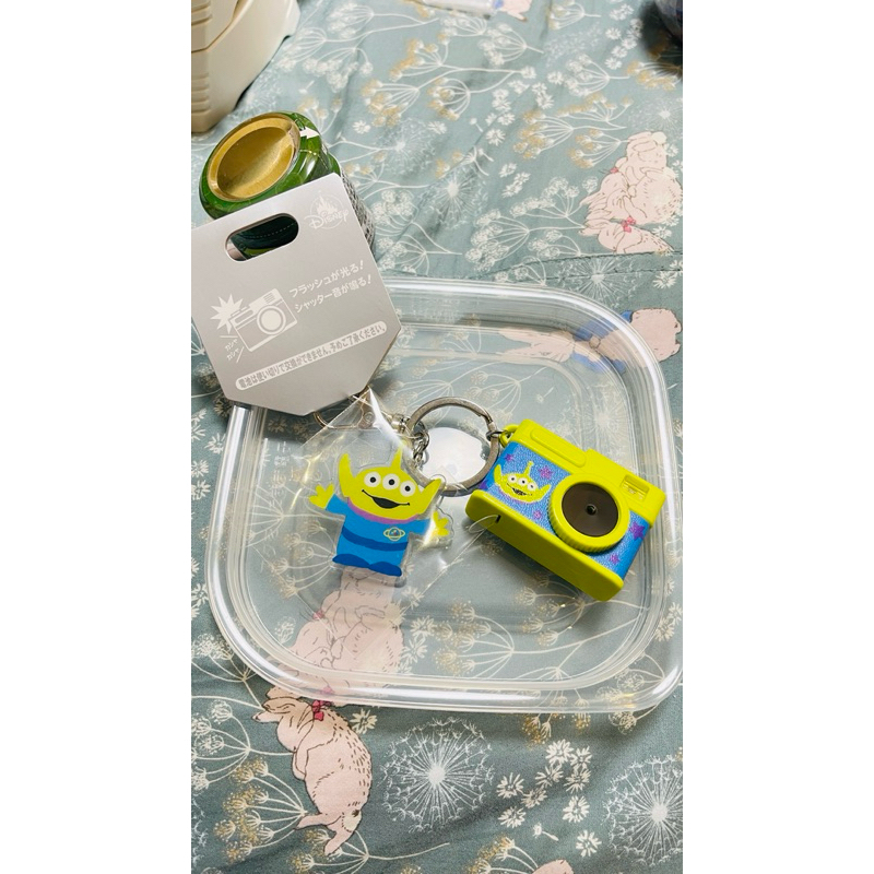 [現貨]日本迪士尼商店 發光相機鑰匙圈 三眼怪 玩具總動員