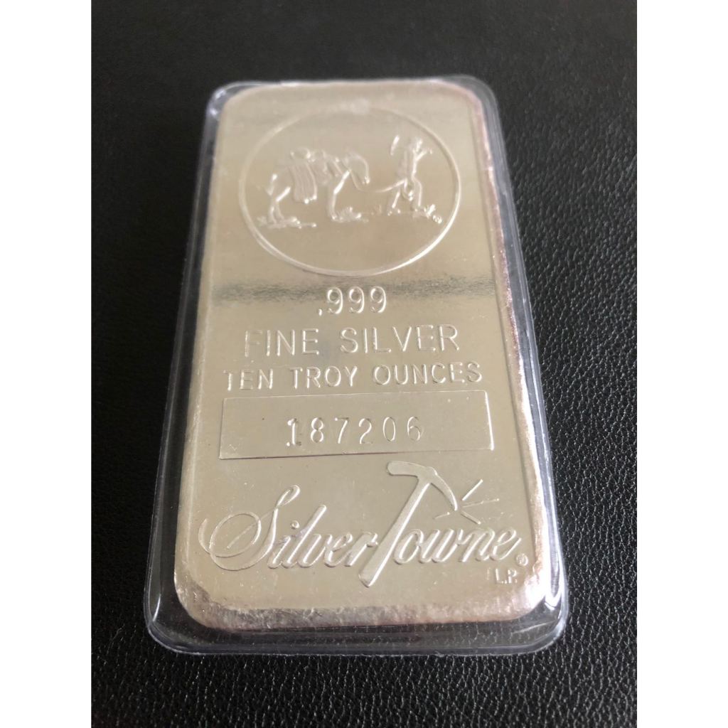美國私人鑄幣廠的 9999 純銀10 盎司銀條