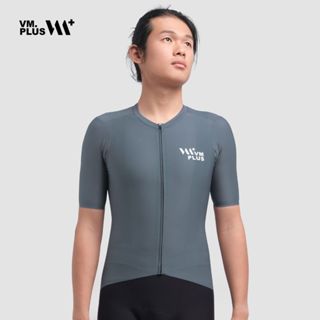【VM.Plus】VM+簡約短上衣-青灰 短車衣 男女共款 自行車車衣 騎行服 <版型偏小-男女共版>